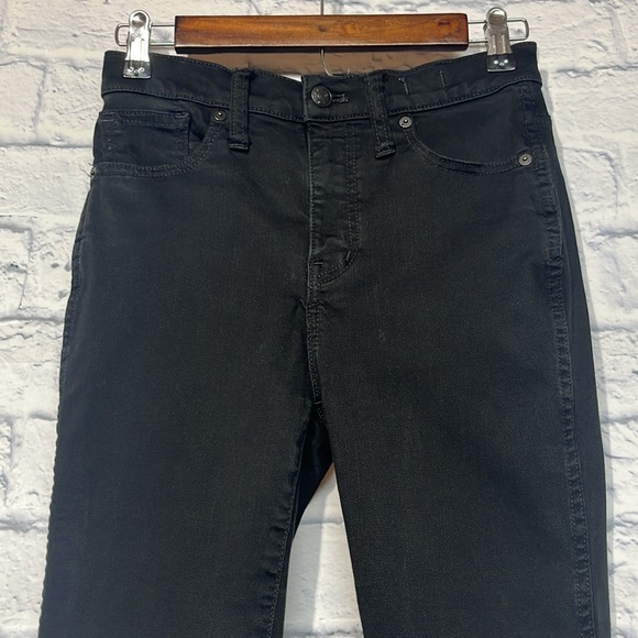 Madewell 10” High-Rise Skinny Black Jeans - Picture 6 of 9